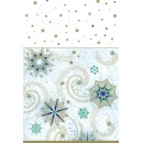 Christmas Stars and Twirls paper tablecloth 120x180 cm