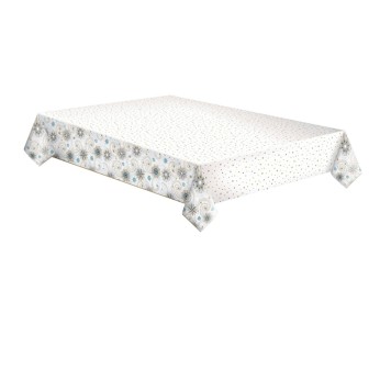 Christmas Stars and Twirls paper tablecloth 120x180 cm