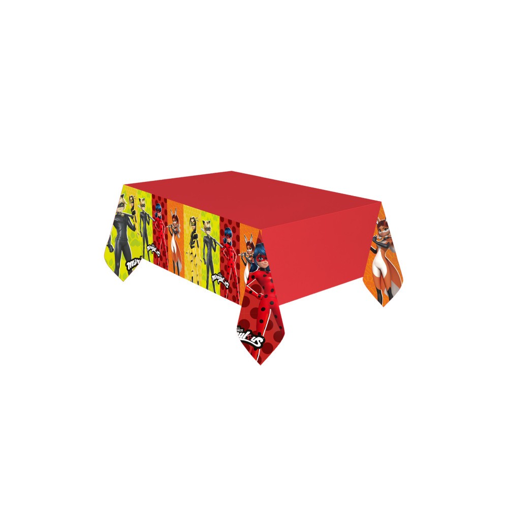 Miraculous Ladybug Kwami paper tablecloth 120x180 cm