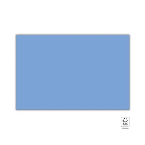 Colour Unicolour Blue paper tablecloth 120x180 cm FSC