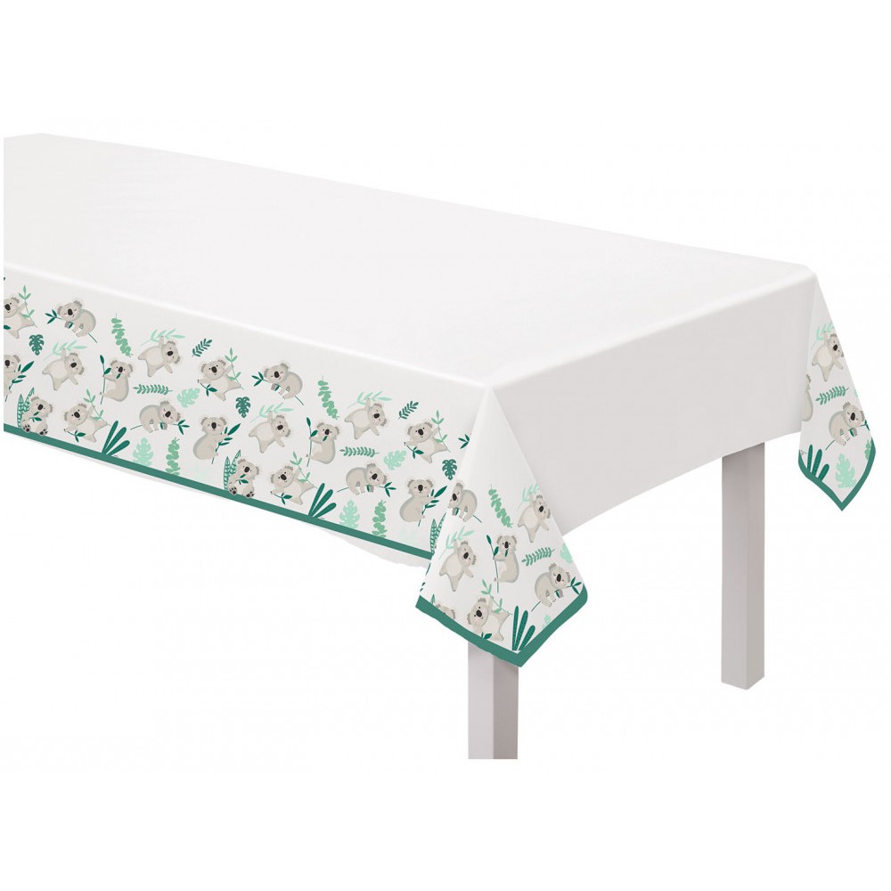Koala Eucalyptus paper tablecloth 120x180 cm