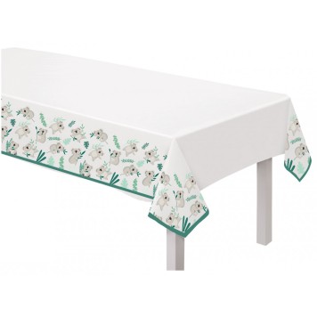 Koala Eucalyptus paper tablecloth 120x180 cm