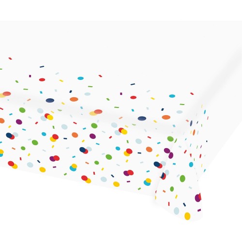 Colour Colorful Confetti Paper Tablecloth 120x180 cm