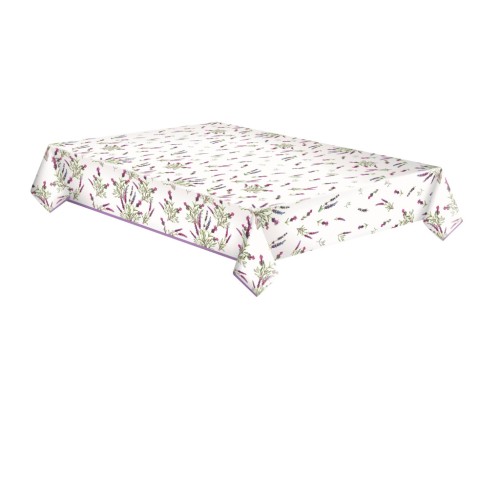 Colour Twigs Lavender paper tablecloth 120x180 cm