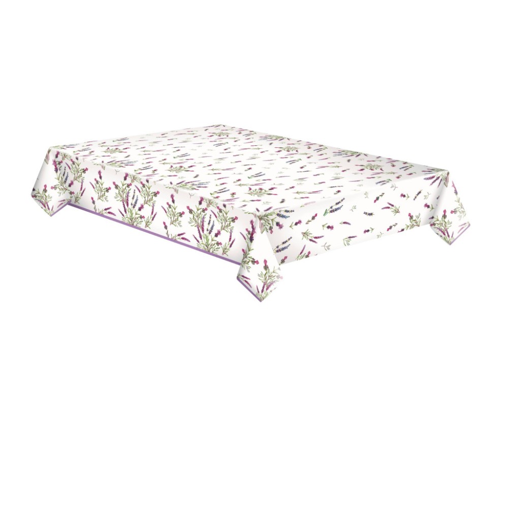 Colour Twigs Lavender paper tablecloth 120x180 cm