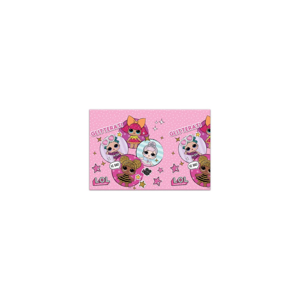LOL Surprise Glitterati plastic tablecloth 120x180 cm