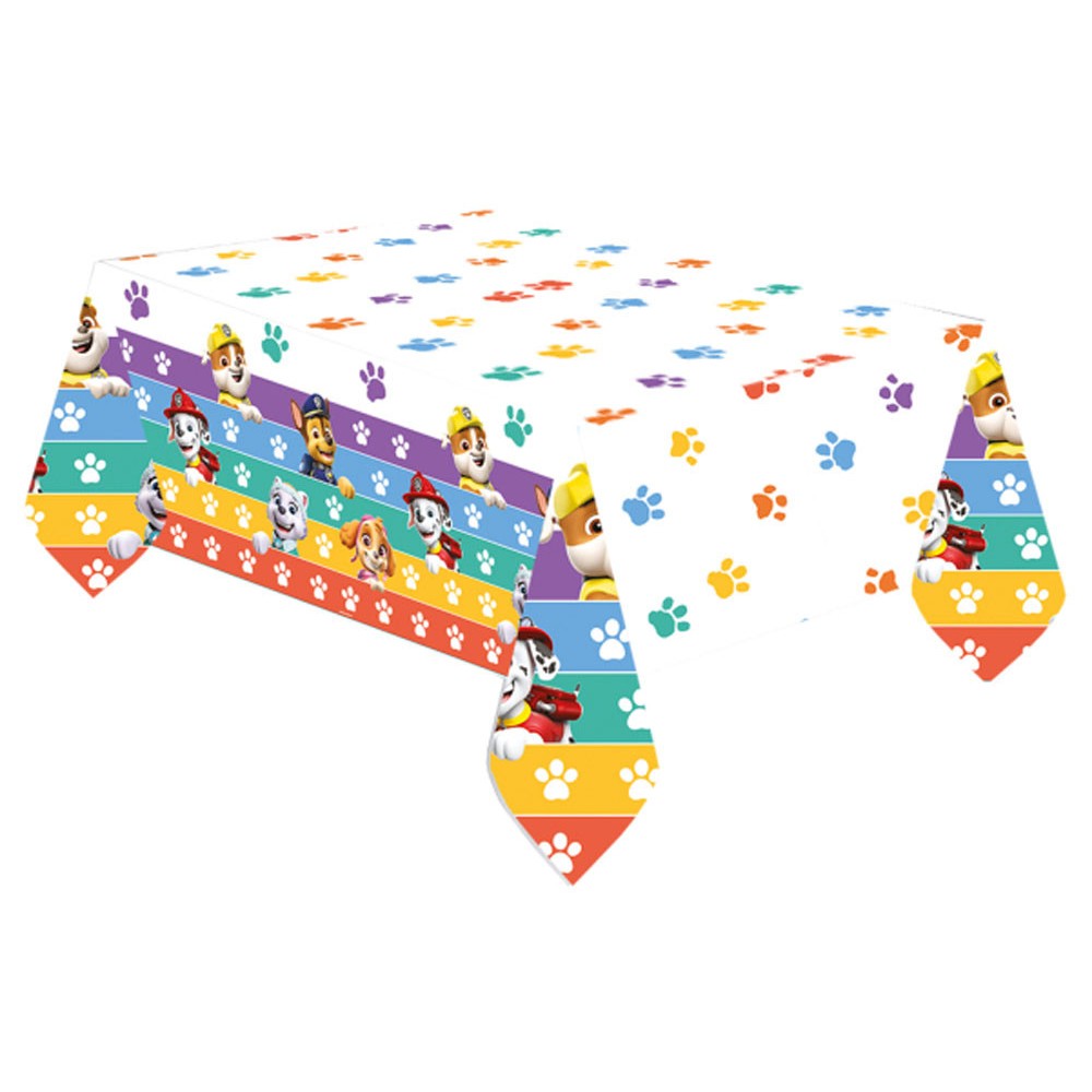 Paw Patrol Color Paws paper tablecloth 120x180 cm