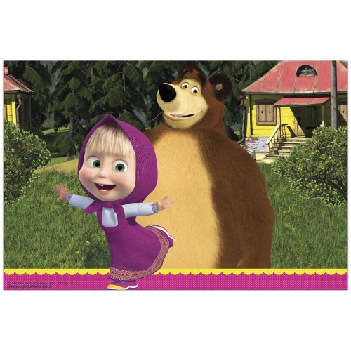Masha and the Bear Forest plastic tablecloth 120x180 cm