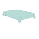 Colour White Dots Mint Green Paper Tablecloth 120x180 cm