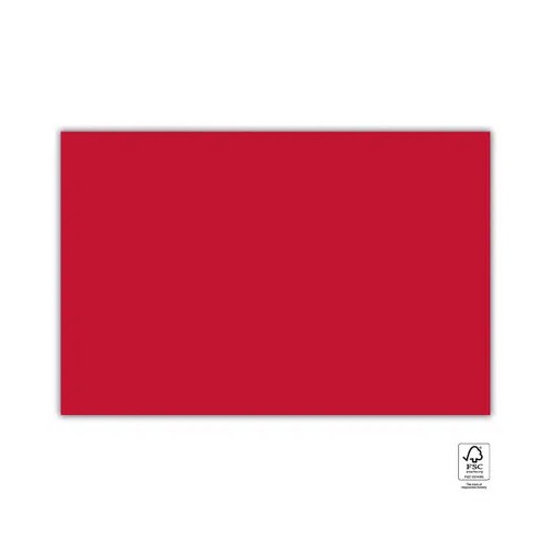 Colour Unicolour Red paper tablecloth 120x180 cm FSC