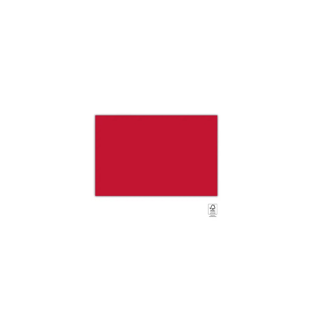 Colour Unicolour Red paper tablecloth 120x180 cm FSC
