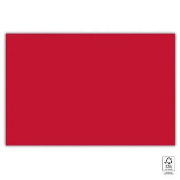 Colour Unicolour Red paper tablecloth 120x180 cm FSC
