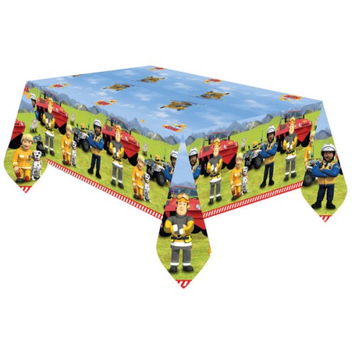 Fireman Sam Teamwork paper tablecloth 120x180 cm