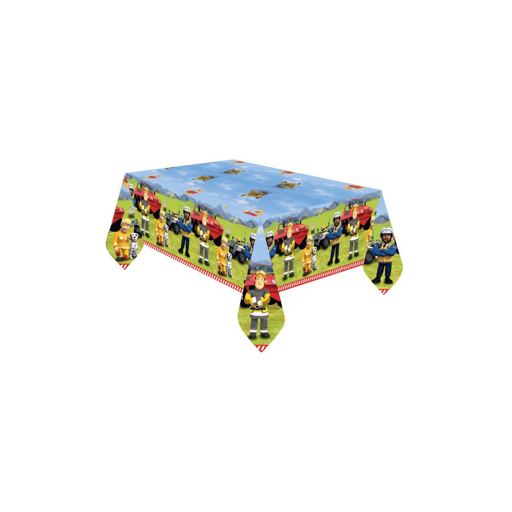 Fireman Sam Teamwork paper tablecloth 120x180 cm