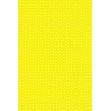 Colour White Dots Yellow paper tablecloth 120x180 cm