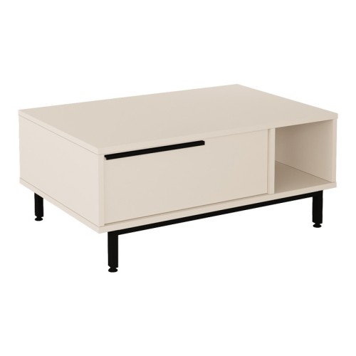 Coffee table Frixton pakoworld in cappuccino color 90x60x37.5cm