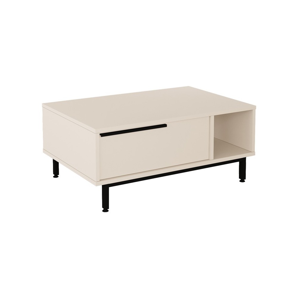 Coffee table Frixton pakoworld in cappuccino color 90x60x37.5cm Coffee table Frixton pakoworld in cappuccino color 90x60x37.5cm