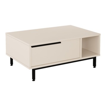Coffee table Frixton pakoworld in cappuccino color 90x60x37.5cm
