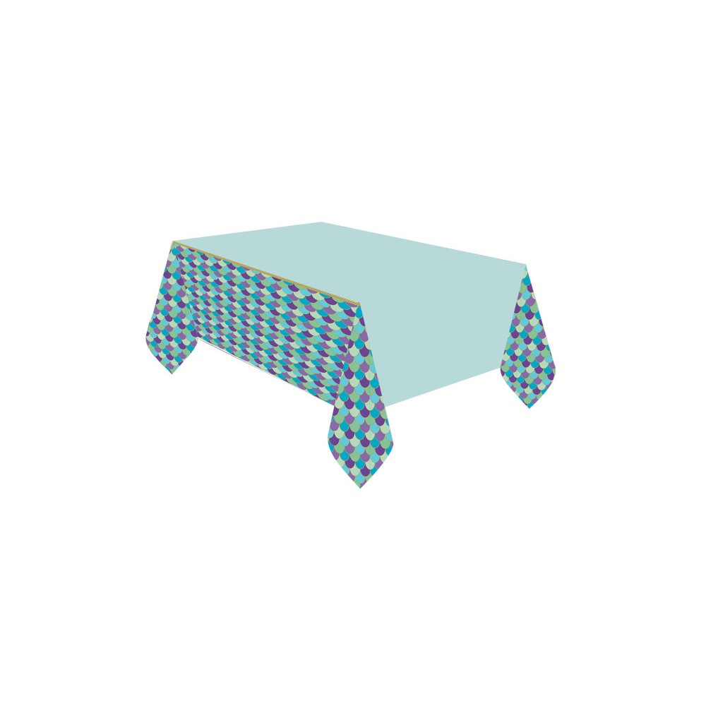 Mermaid Shellebrate paper tablecloth 120x180 cm