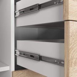 KOMODA K45 PK BIAŁY / DĄB SONOMA