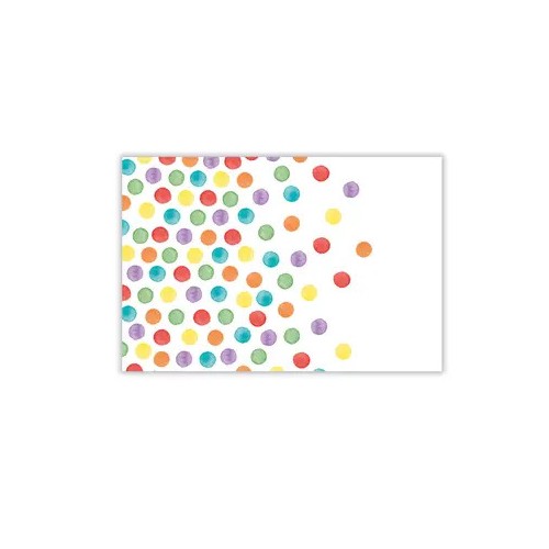 Colour Dots plastic tablecloth 120x180 cm