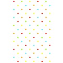 Colour Pastel Dots paper tablecloth 120x180 cm