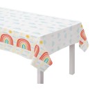 Rainbow Retro paper tablecloth 120x180 cm
