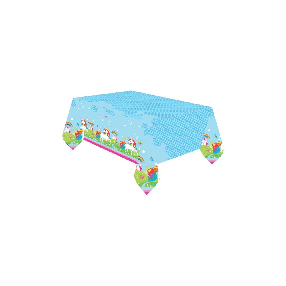 Unicorn Meadow plastic tablecloth 120x180 cm
