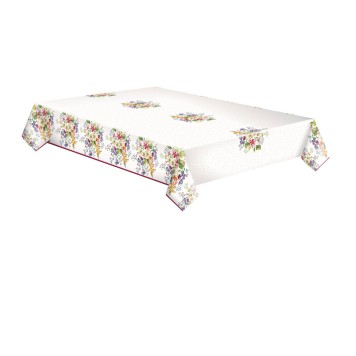 Colour Delicate Flowers Flower paper tablecloth 120x180 cm