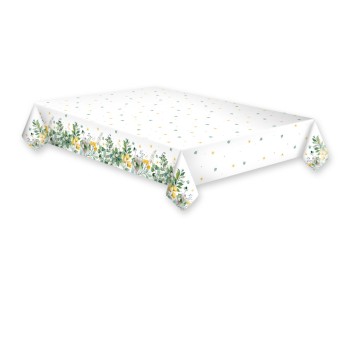 Colour Floral Frame Flower paper tablecloth 120x180 cm