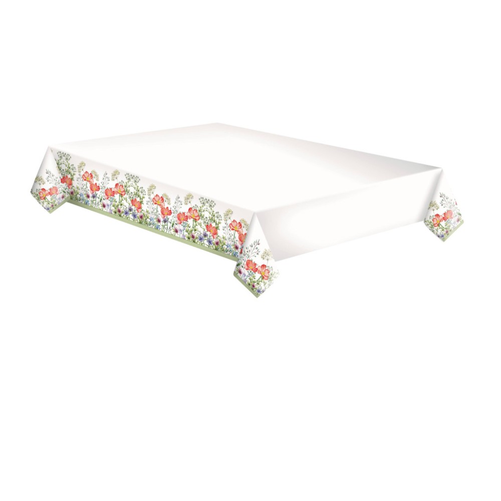 Colour Meadow in June Flower paper tablecloth 120x180 cm