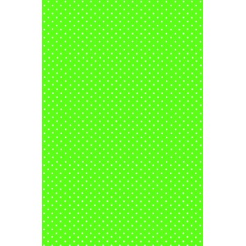 Colour White Dots Green paper tablecloth 120x180 cm