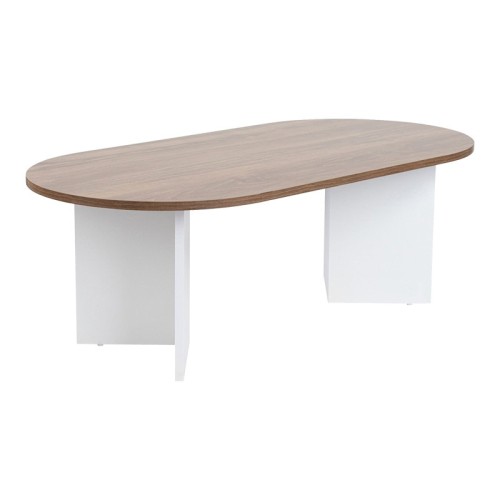 Coffee table Tabletod pakoworld in walnut-white color 119x60x40cm