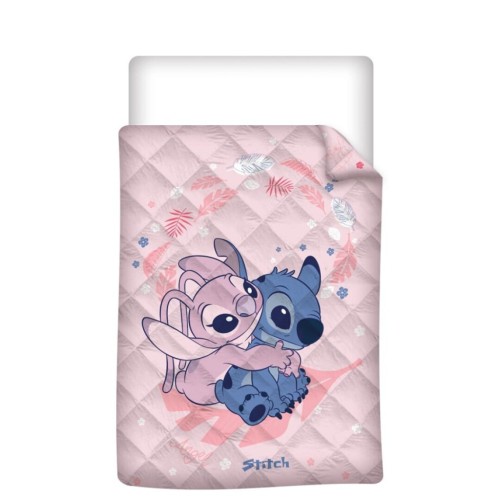 Disney Lilo and Stitch Angel Hug quilted bedspread, comforter 140x200cm