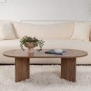 Coffee table Tabletod pakoworld in walnut color 119x60x40cm
