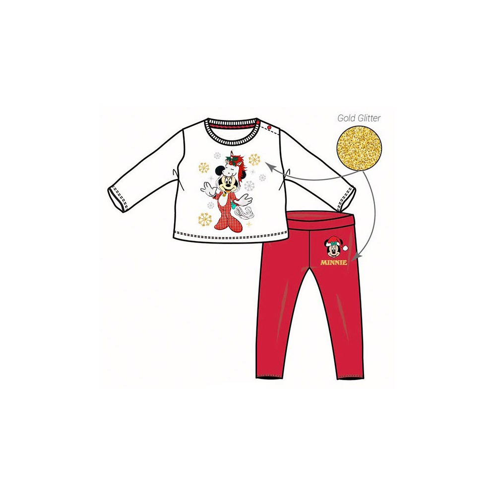 Disney Minnie  Unicorn Christmas baby t-shirt + pants set 3-24 months
