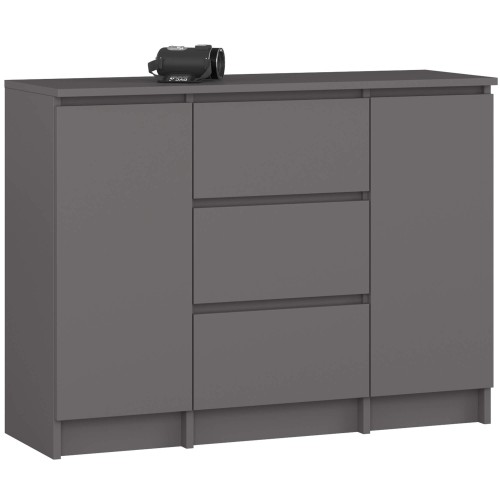 KOMODA K100 2D 3SZ PK GRAFIT SZARY
