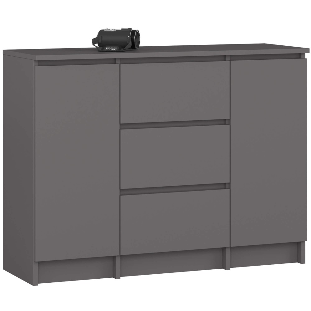 KOMODA K100 2D 3SZ PK GRAFIT SZARY KOMODA K100 2D 3SZ PK GRAFIT SZARY