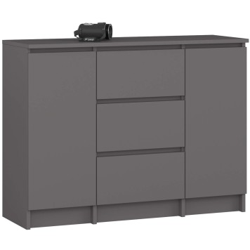 KOMODA K100 2D 3SZ PK GRAFIT SZARY