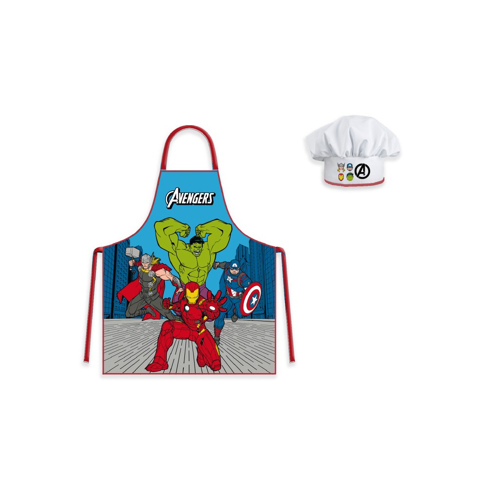 Avengers  Classic Comic Style Classic Comic Style Kids Apron 2-Piece Set