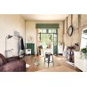 Fauteuil club Stanis PU marron