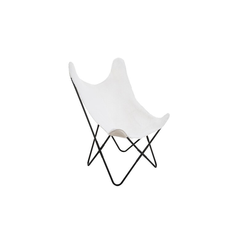 Fauteuil Oslo fourrure blanc Fauteuil Oslo fourrure blanc