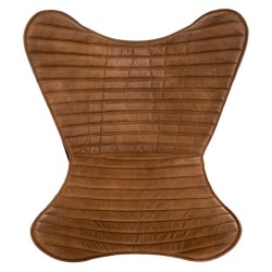 Housse de fauteuil Dario cuir marron