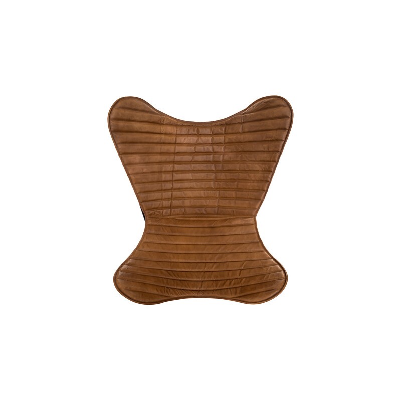 Housse de fauteuil Dario cuir marron Housse de fauteuil Dario cuir marron