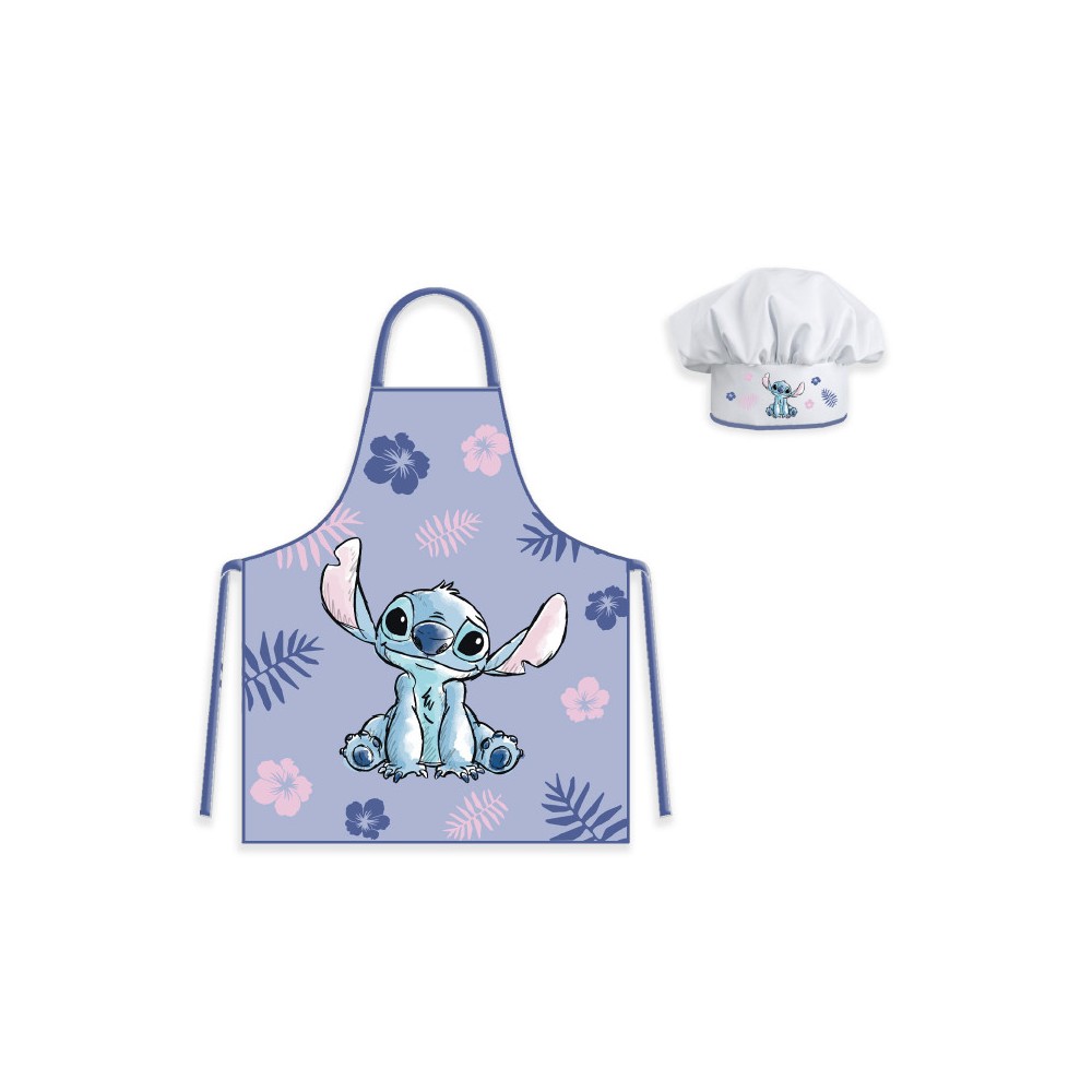 Disney Lilo and Stitch Purple children's apron 2-piece set