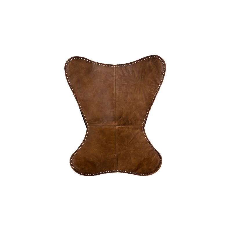 Housse de fauteuil Dario cuir cognac Housse de fauteuil Dario cuir cognac