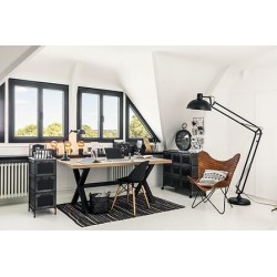 Housse de fauteuil Dario cuir cognac