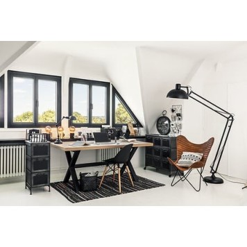 Housse de fauteuil Dario cuir cognac