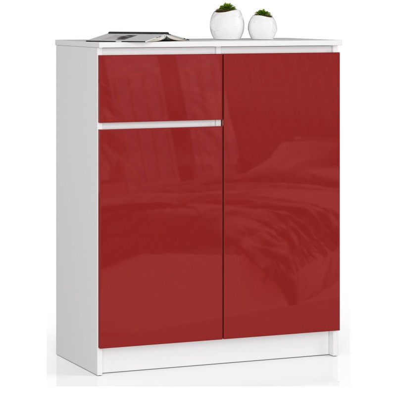 KOMODA K80 2D 1SZ CLP PK CZERWONY POŁYSK KOMODA K80 2D 1SZ CLP PK CZERWONY POŁYSK