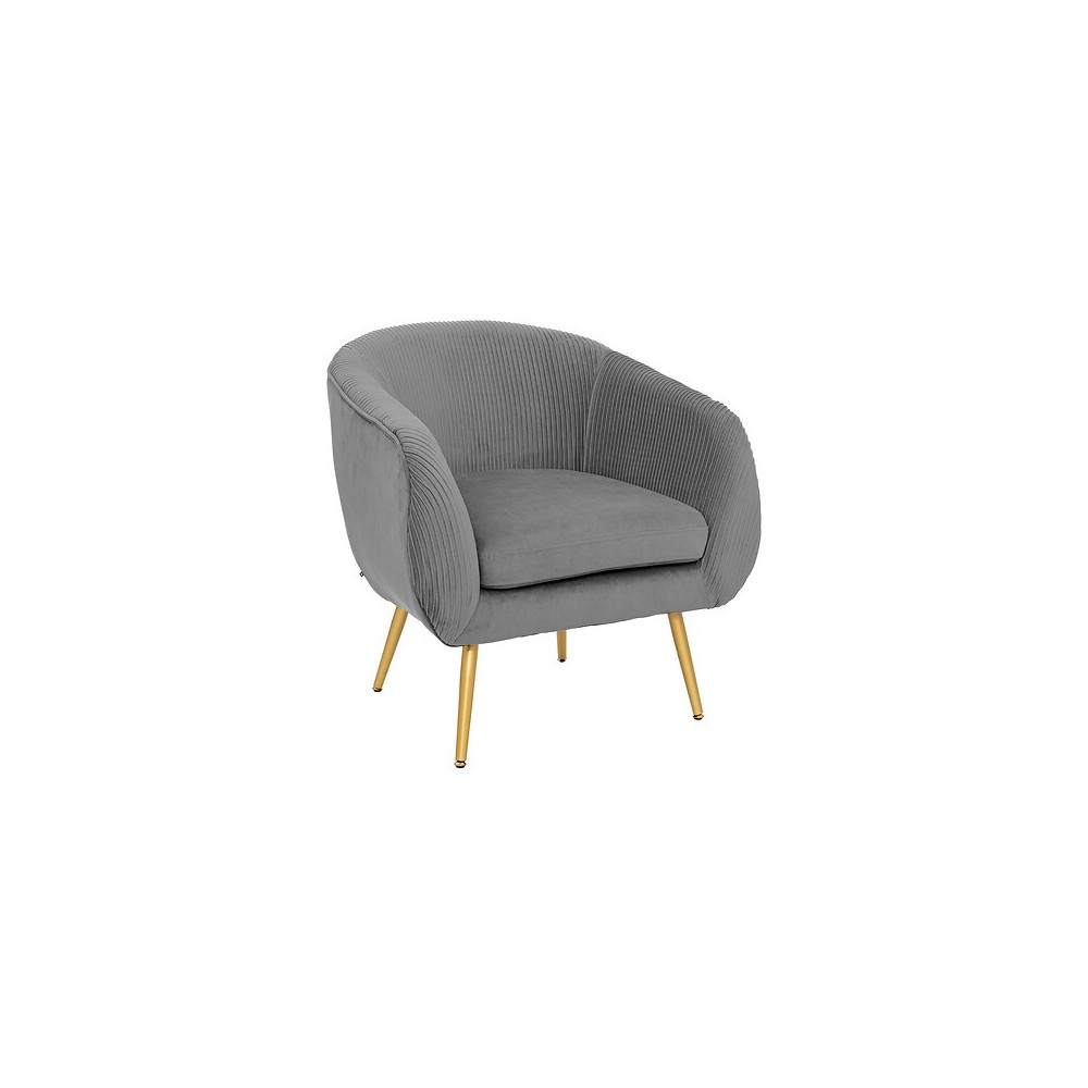 Fauteuil Solaro velours gris Fauteuil Solaro velours gris